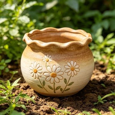 Jardinières en céramique de jardin