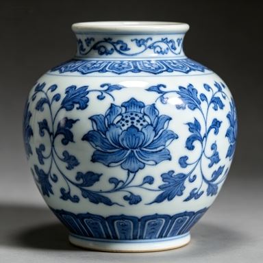 Porcelaine Bleue et Blanche Vintage